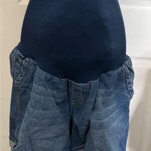 Women’s Motherhood Maternity Jean Shorts Size XL